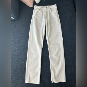 Agolde Denim 90s Pinch Waist Jeans - Drum Ivory
